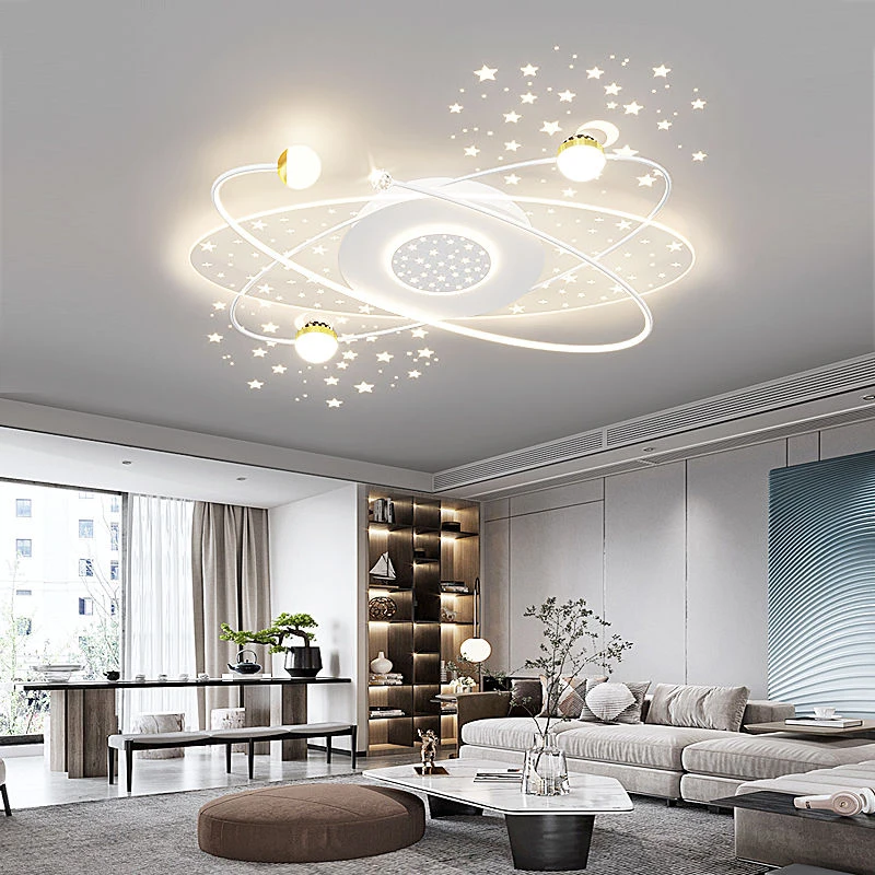 灯屋星空顶客厅吸顶灯简约现代新款大气家用轻奢灯具全屋套餐组合