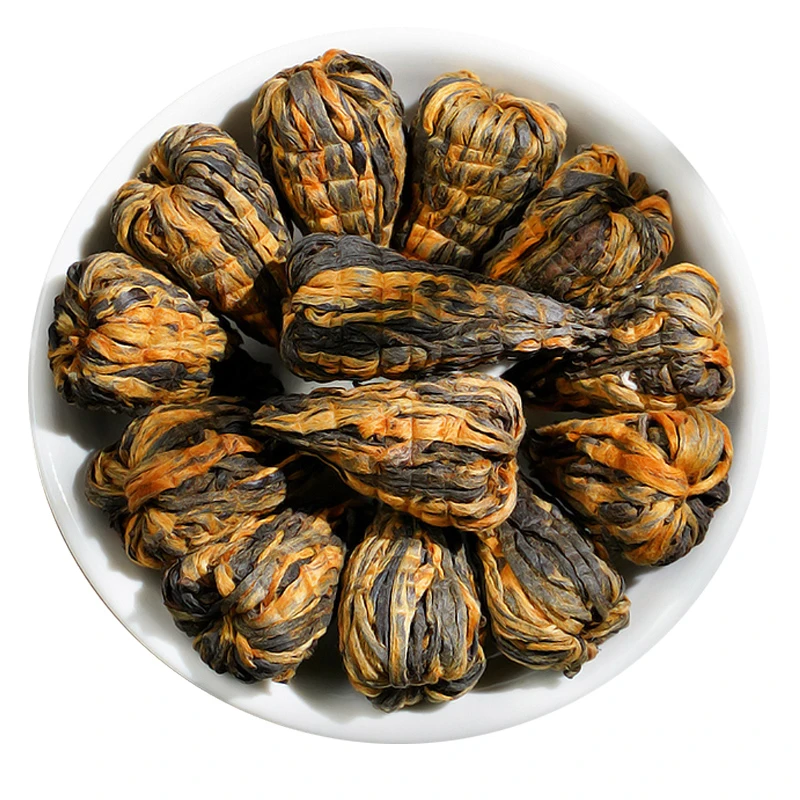 滇红宝塔-传统手工制作金丝花优雅蜜香花香薯香型醇厚红茶罐装