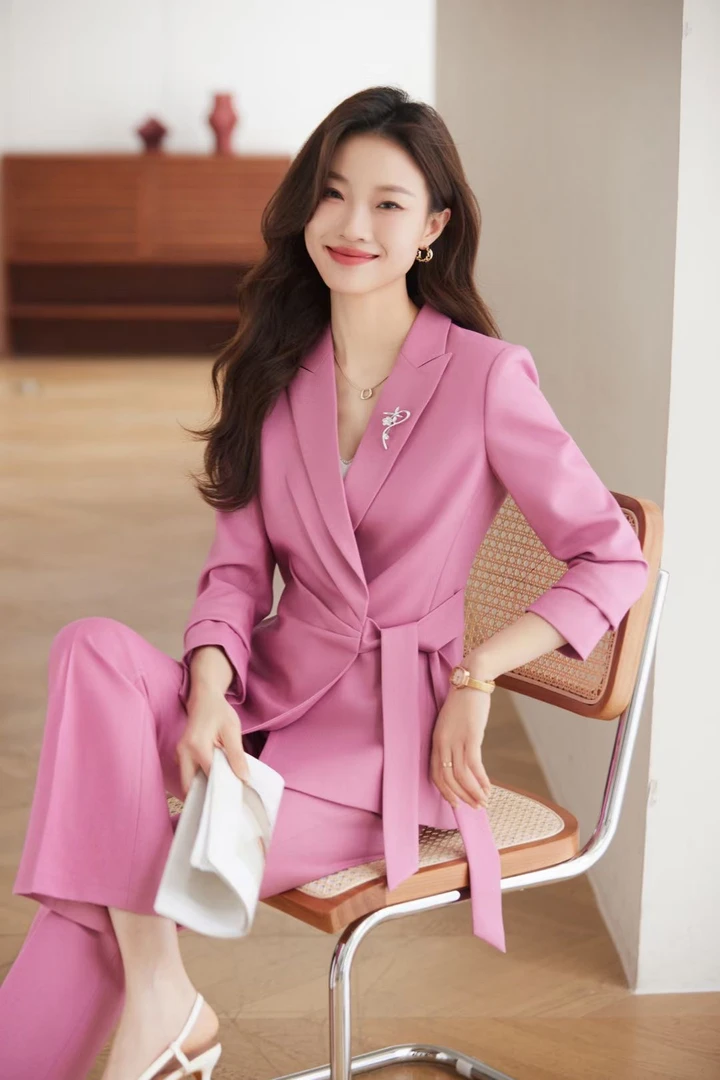 高级感洋气西装套装女新款春秋职业装气质名媛高端正装西服工作服