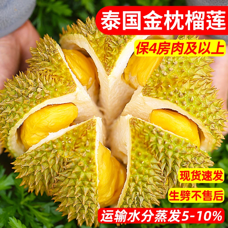 【泰壹榴 1号秤】一物一拍泰国新鲜带壳金枕榴莲3斤起