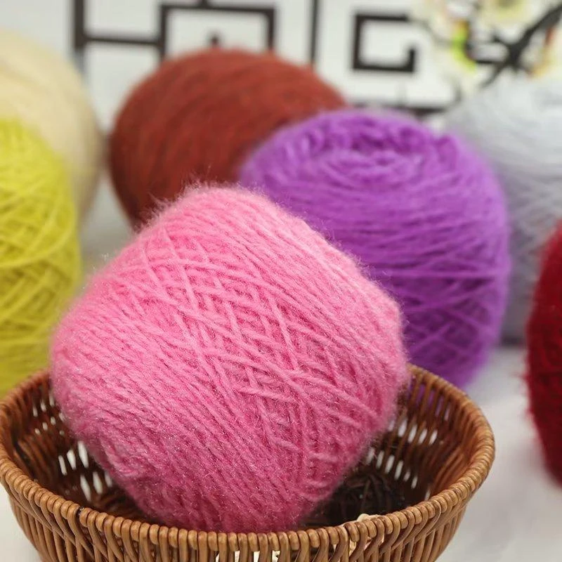 超柔凤羽羊毛混纺羊毛线中粗手编织亮丝绒线花式手工DIY