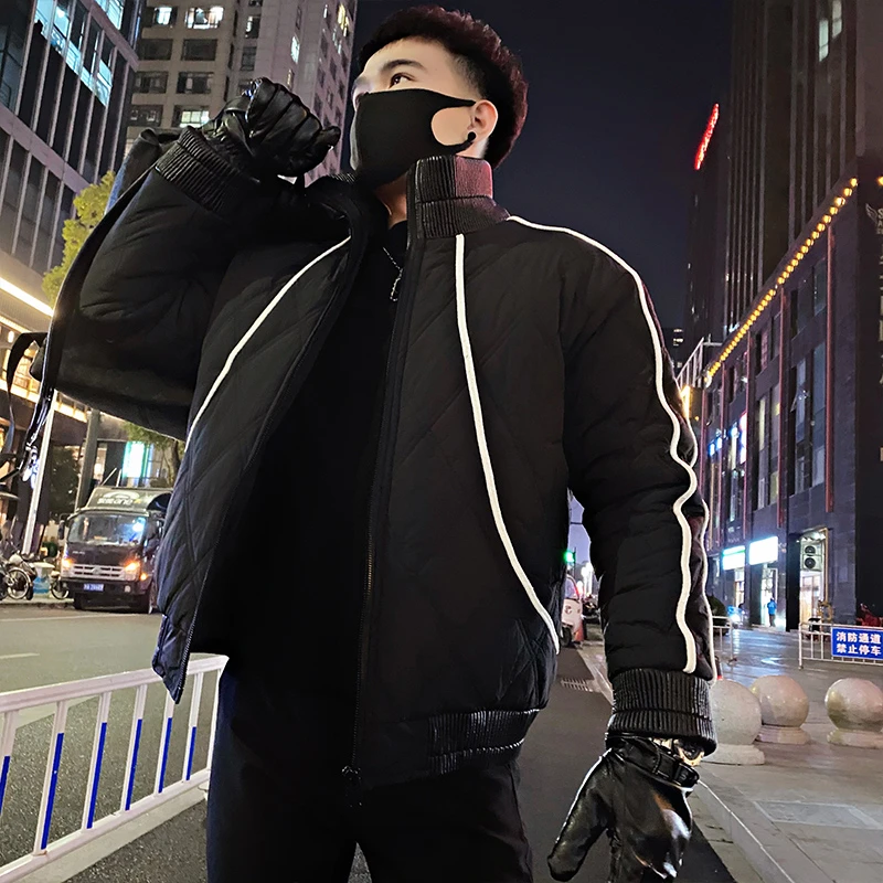 潮牌痞帅保暖棉服男冬季短款棉衣外套2024新款男士休闲冬装棉袄子