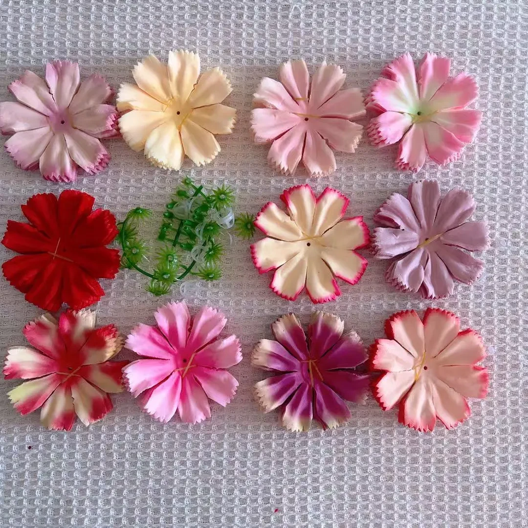 仿真康乃馨手工制作花头材料手工DIY配件非成品花瓣花托花丁小碗