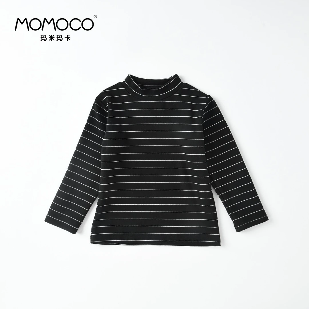 MOMOCO冬男中大童条纹经典打底衫79430235029