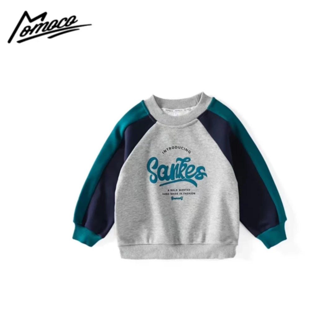 MOMOCO冬季款儿童时尚英文字母韩版休闲卫衣75430232020