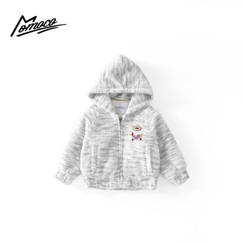 MOMOCO冬季新款男童可爱腊肠小狗厚款帅气羽绒服75430103011