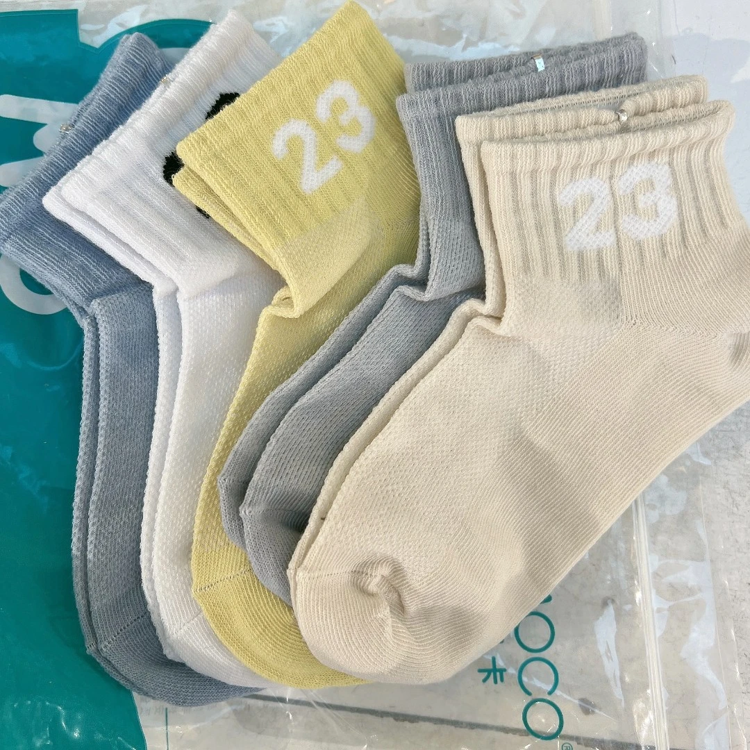 MOMOCO儿童春季5双装数字运动短袜72952211019，20,21