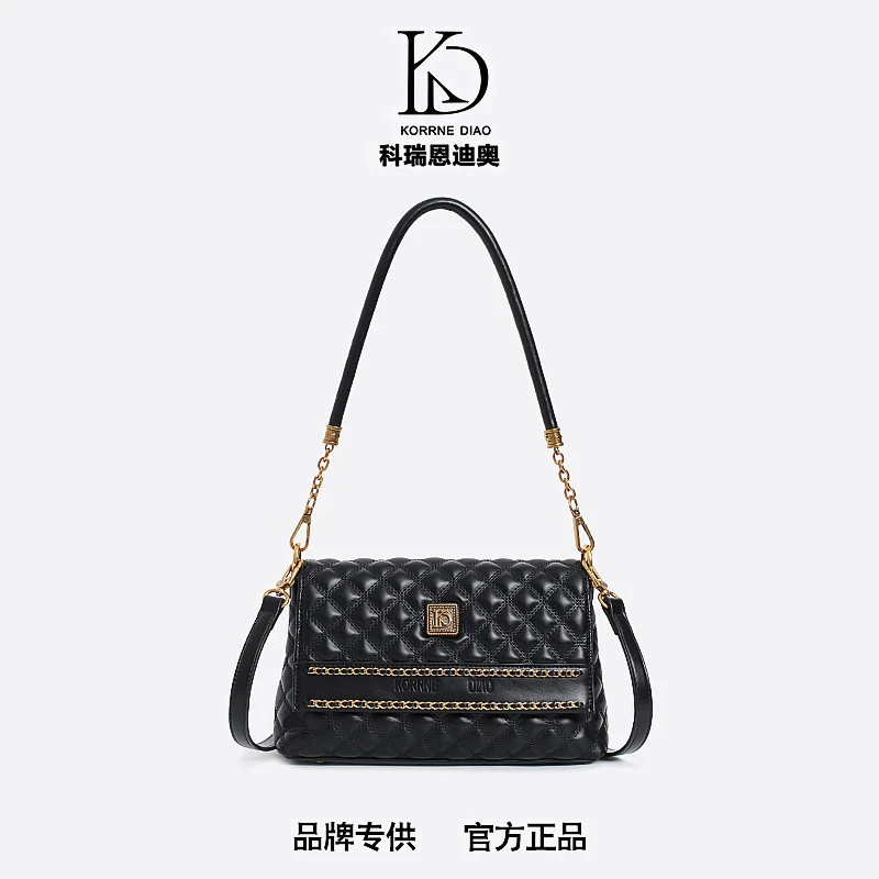 时尚百搭菱格小香风6524手提斜跨单肩女包