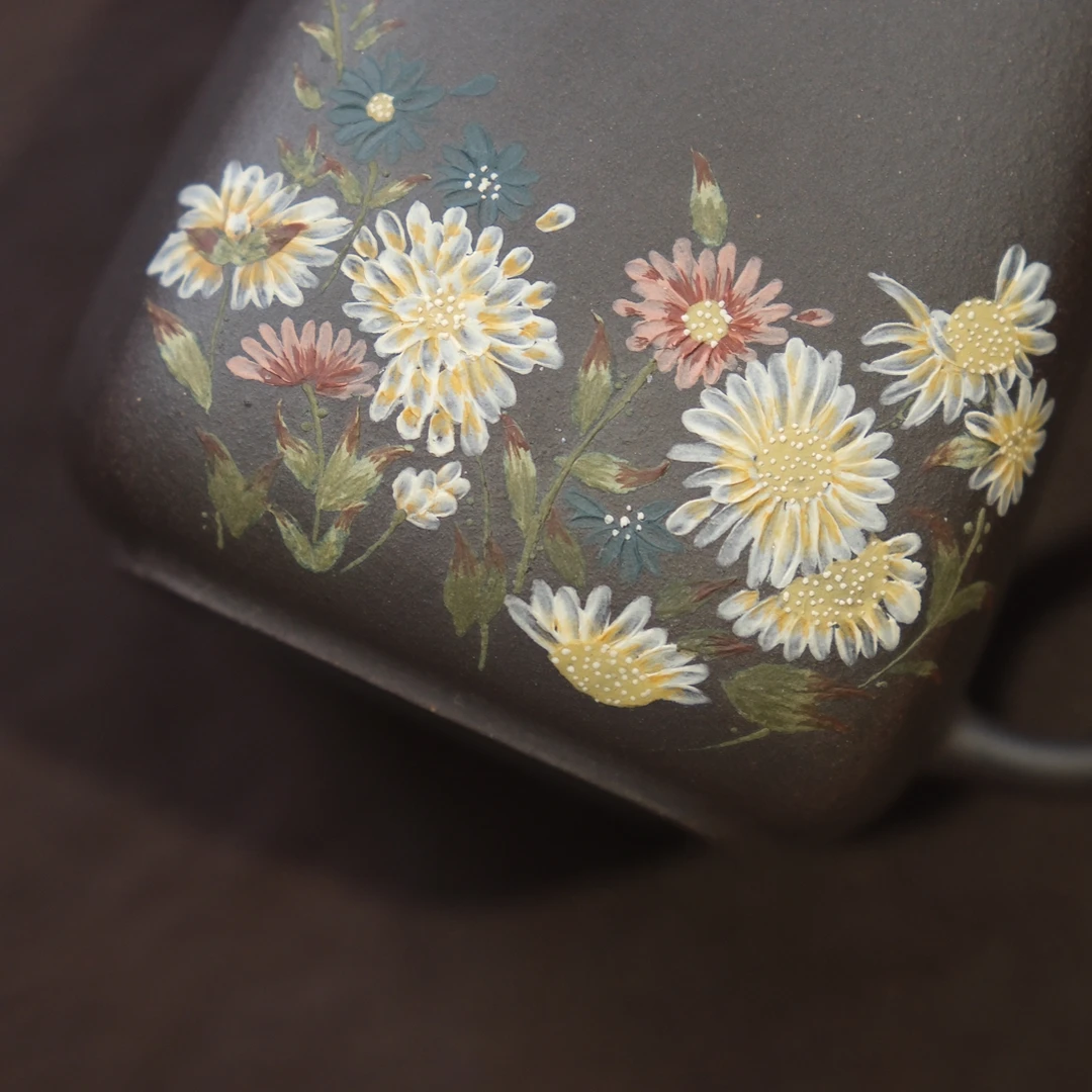 静心杯｜公道杯 全手工泥绘小雏菊 蝶恋花