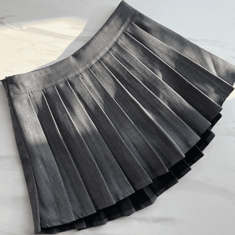 百搭显瘦防走光百褶裙