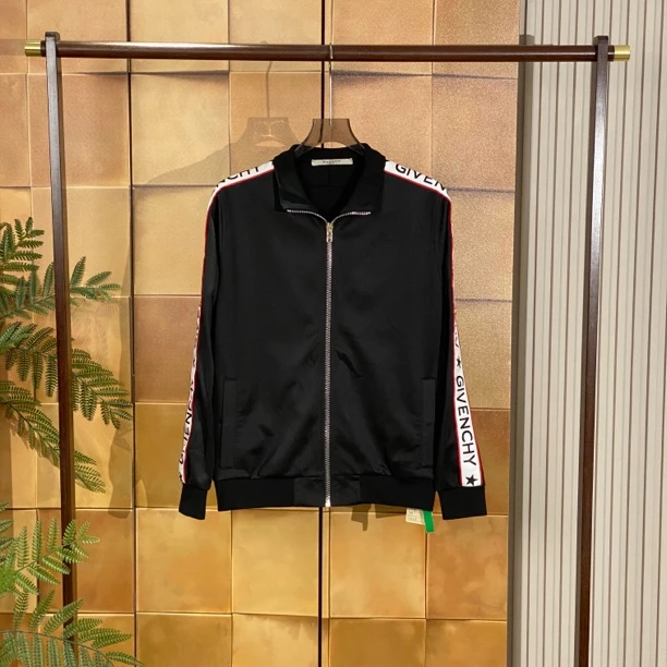 Givenchy黑色袖边字母logo外套/M码/99新/26841