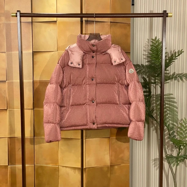 Moncler Caille闪粉刺绣徽标字母logo羽绒服/2码/99新/23093