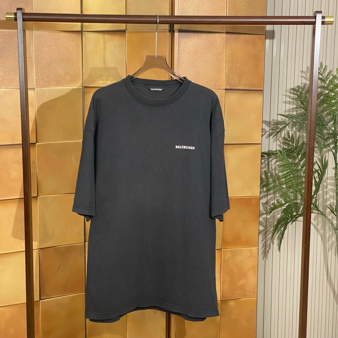 Balenciaga爆款黑色defile字母logo短袖/m码/99新/20599