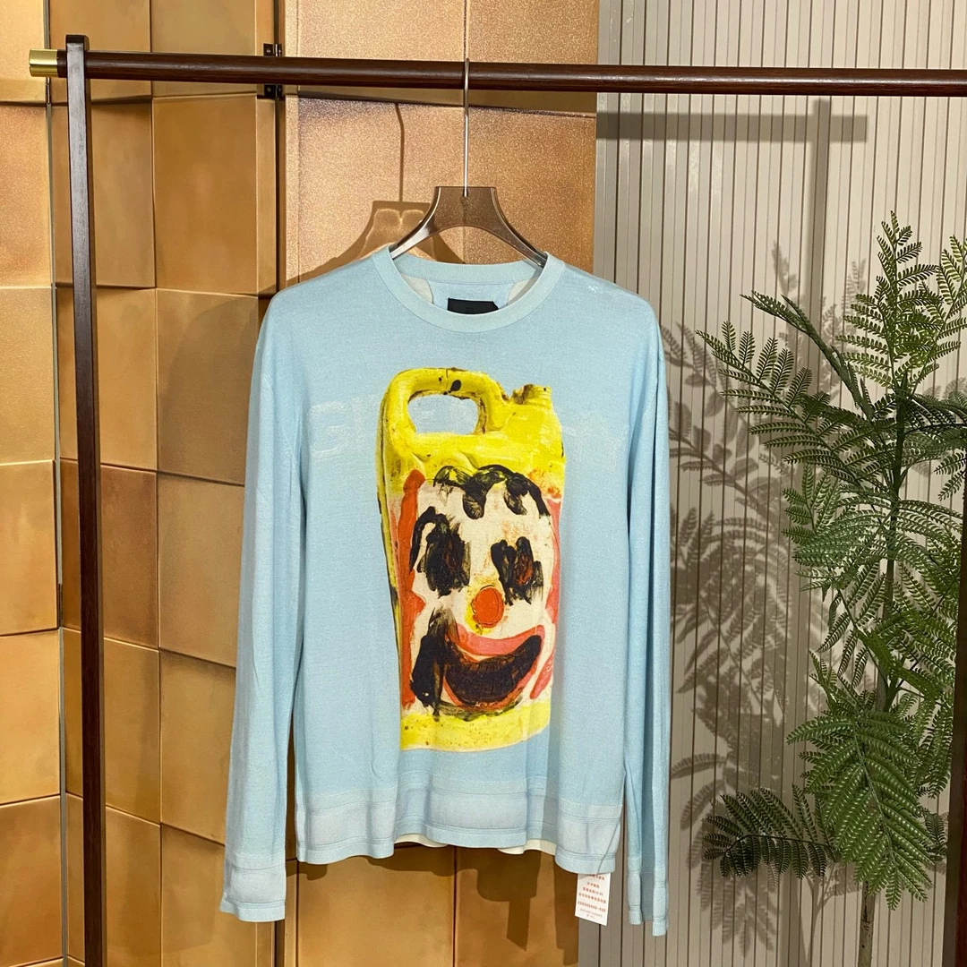 Givenchyjoshsmith联名小丑暗纹毛衣/m码/公价1.75w/98新/女20937