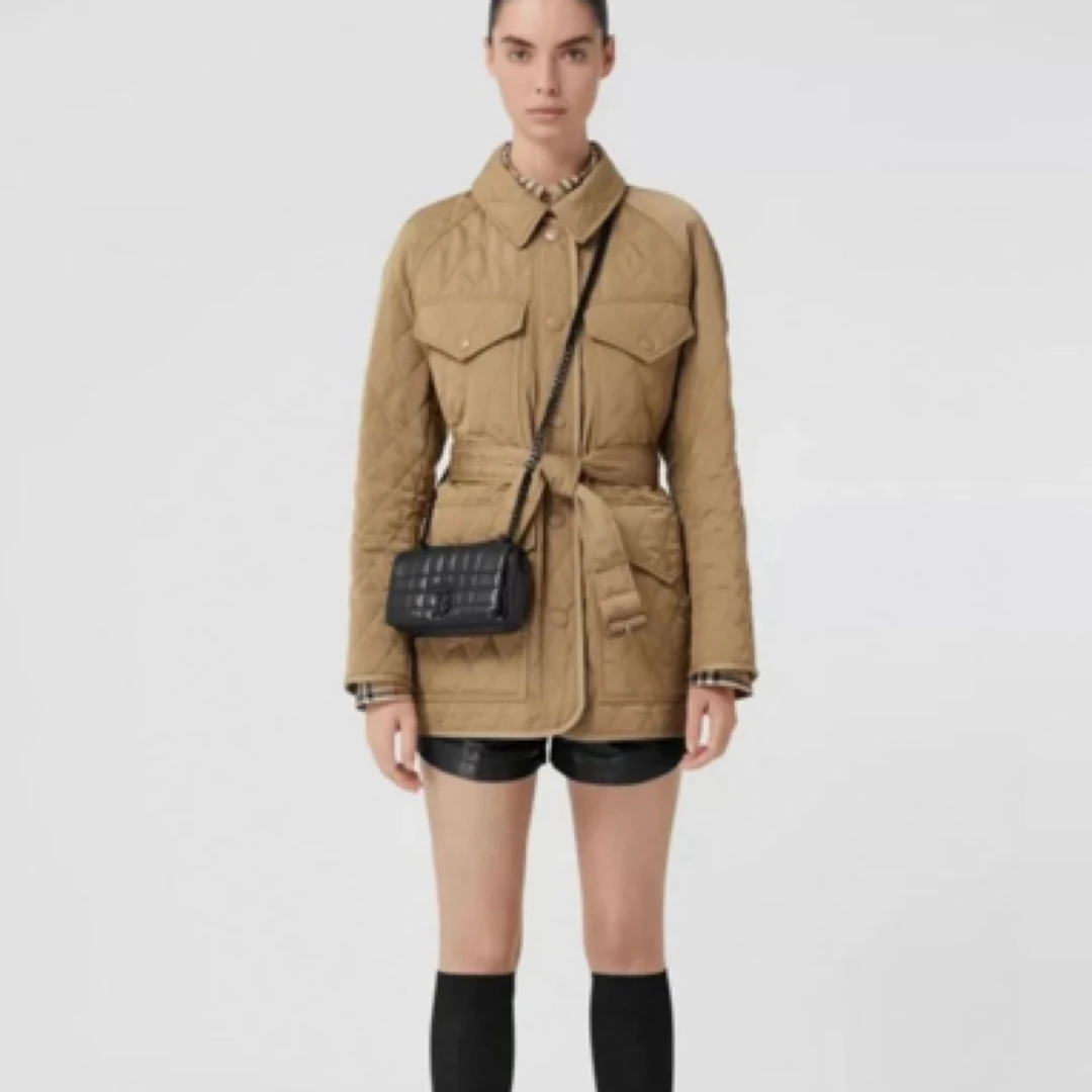 Burberry 爆款内里格纹工装黄金棉服/L码/99新/26078