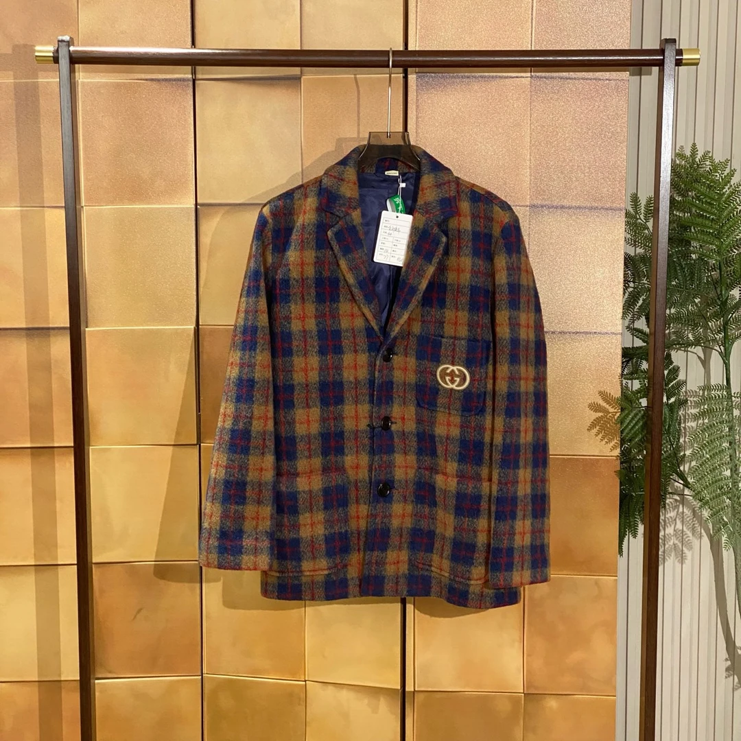 Gucci23fw新款字母logo羊毛西装外套公价1.7w44码全新原吊女24645