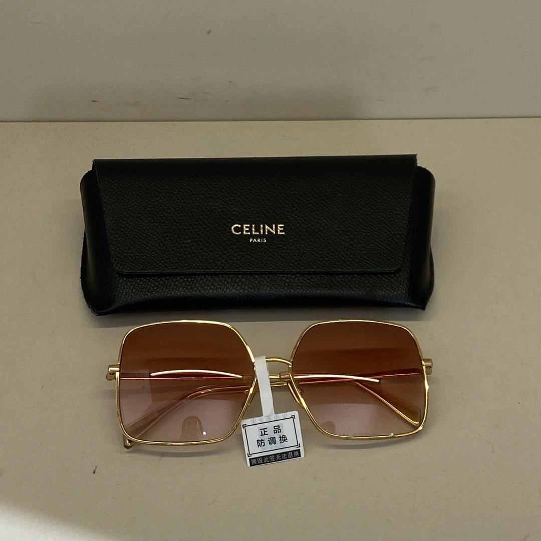 Celine 粉渐变墨镜/99新/19183