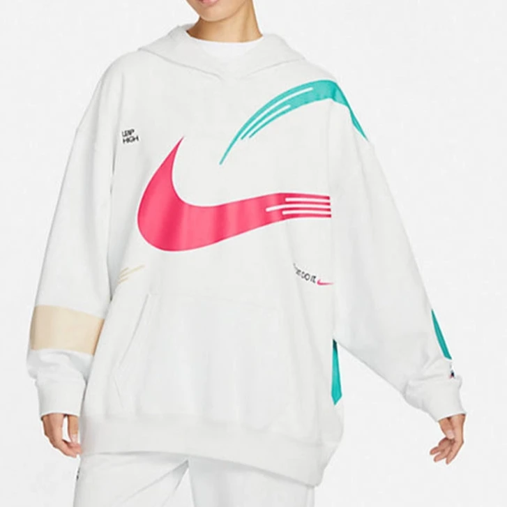 Nike 耐克女子 oversize 大标连帽卫衣 FD4798 Q