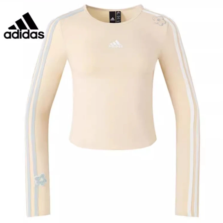 Adidas阿迪达斯套头衫女子运动训练休闲长袖T恤5645