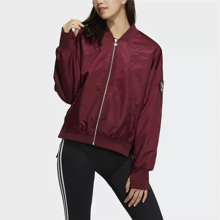 <元芳>阿迪达斯 常规落肩袖拉链夹克外套 HC0580   H