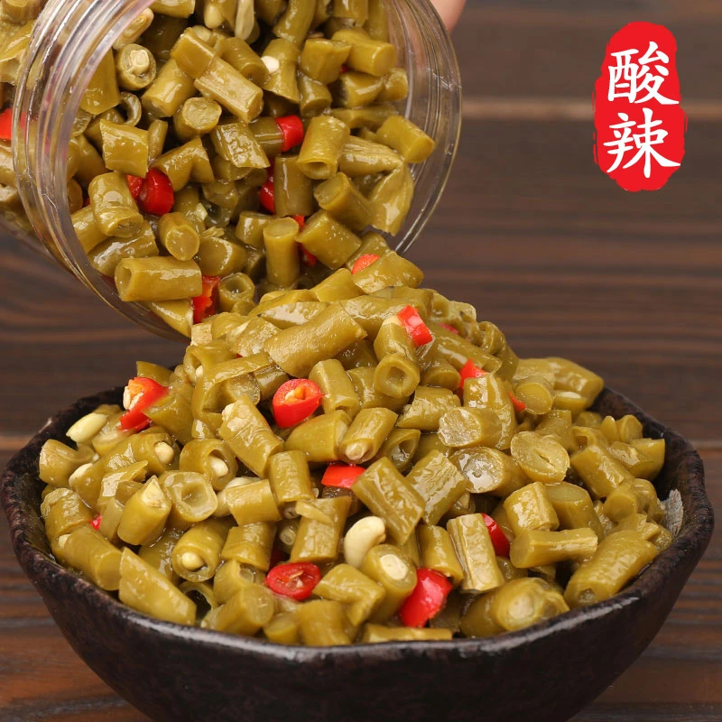 农家酸豆角280克/瓶 酸辣脆爽老坛发酵湖南开胃下饭菜拌饭拌面