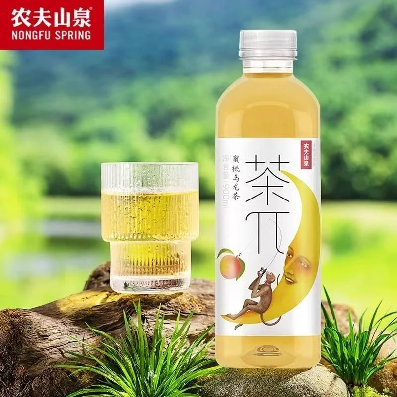 农夫山泉 茶派蜜桃乌龙900ml*6瓶 新鲜大瓶健康果味茶饮料 申通