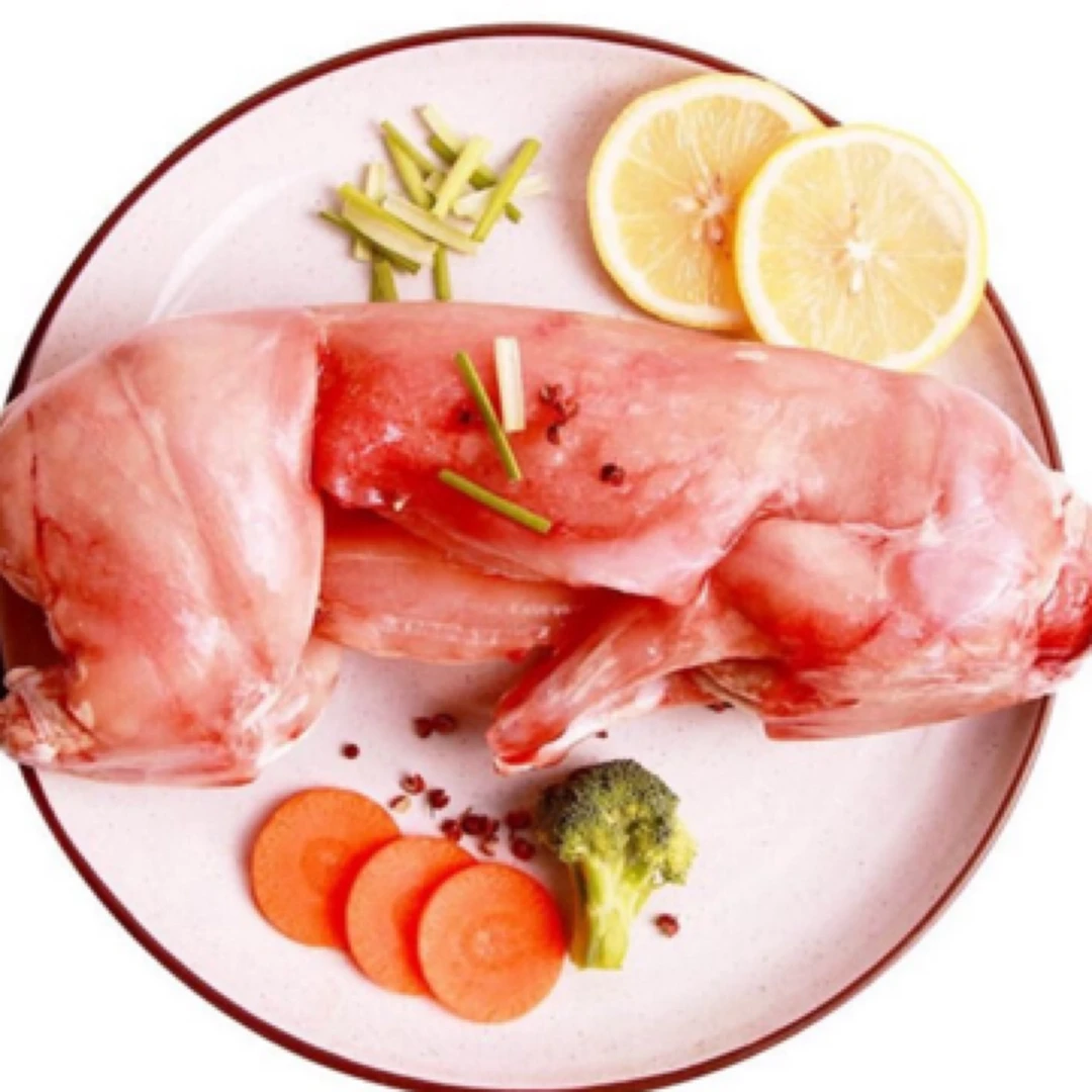 鲜兔子一只 约1200g～1450g 【默认切大块红烧】