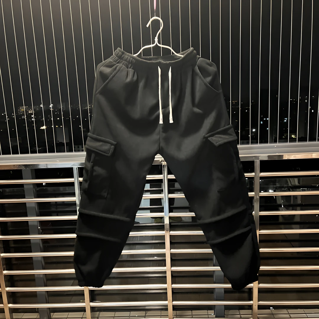 秋冬卫裤男士灯芯绒休闲裤加绒宽松哈伦束脚运动裤潮牌抽绳九分裤