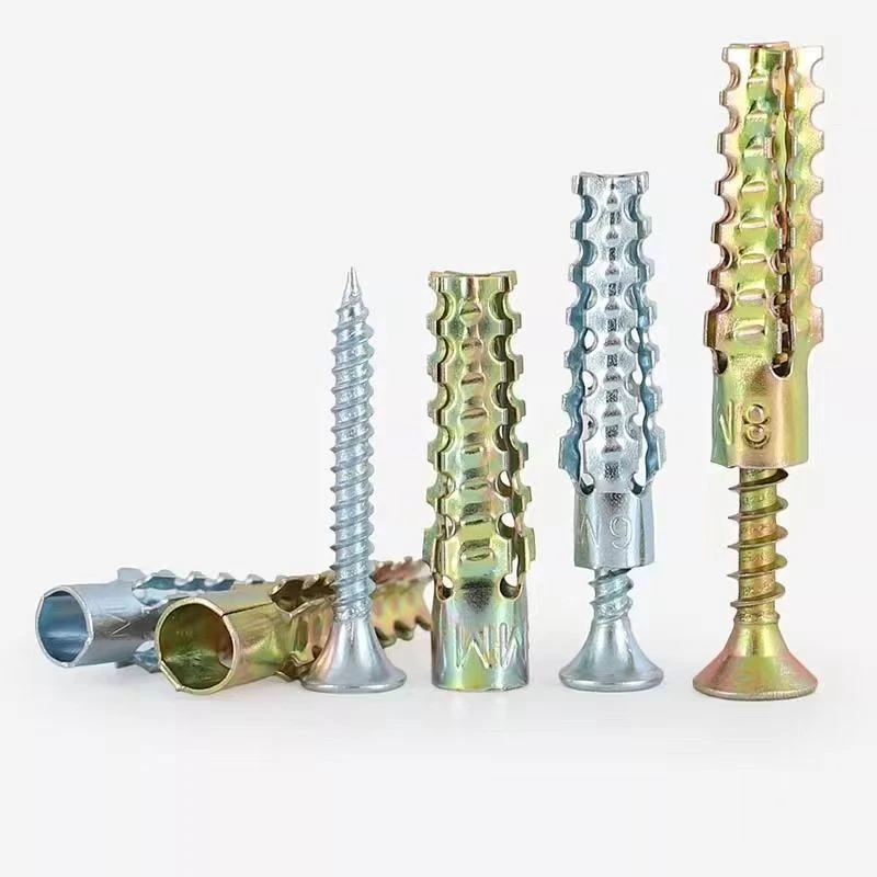 锯齿壁虎膨胀螺栓 轻质砖 防松水泥墙空心砖混凝土墙金属膨胀管钉