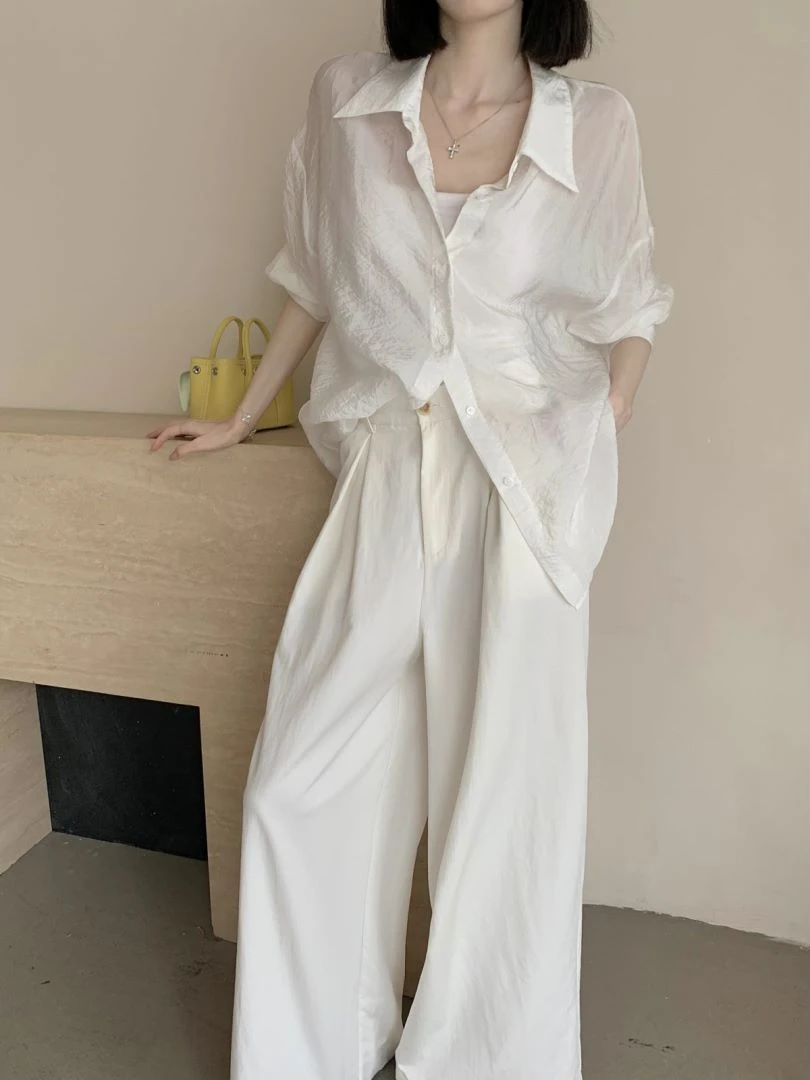 【夏日蝉鸣】长袖防晒衬衫休闲夏季百搭