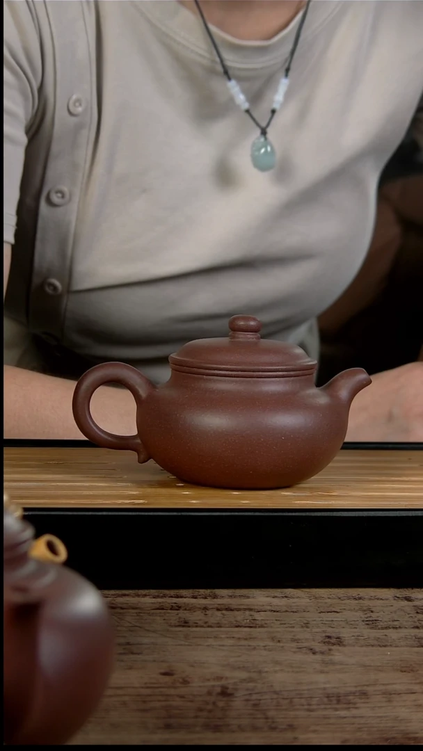 【闪购商品】紫砂茶壶lw   粗砂天青  仿古