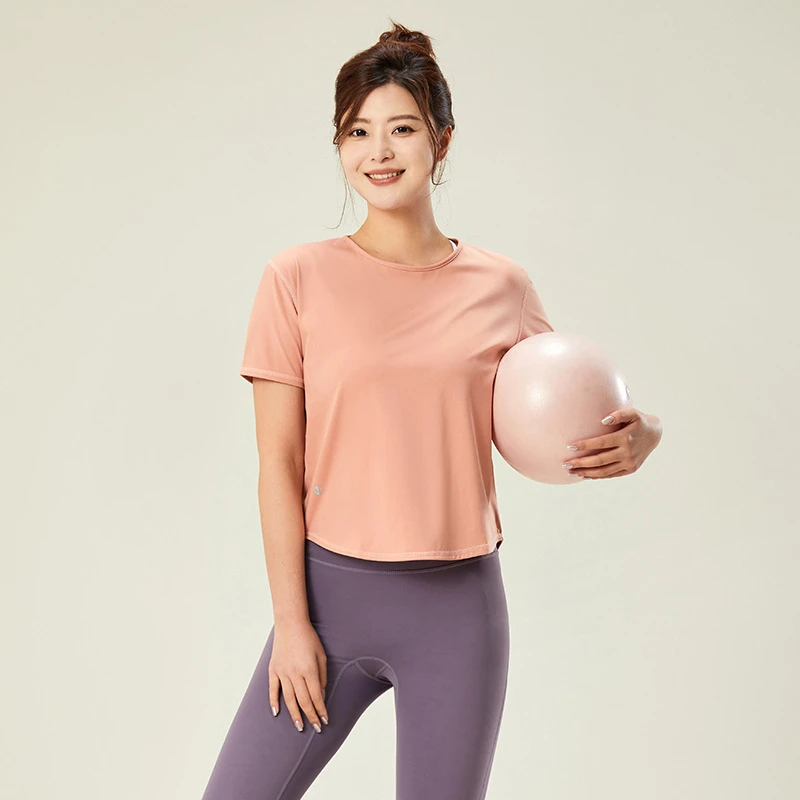 04运动上衣春夏季跑步健身服T恤美背背心短袖瑜伽显瘦透气速干衣