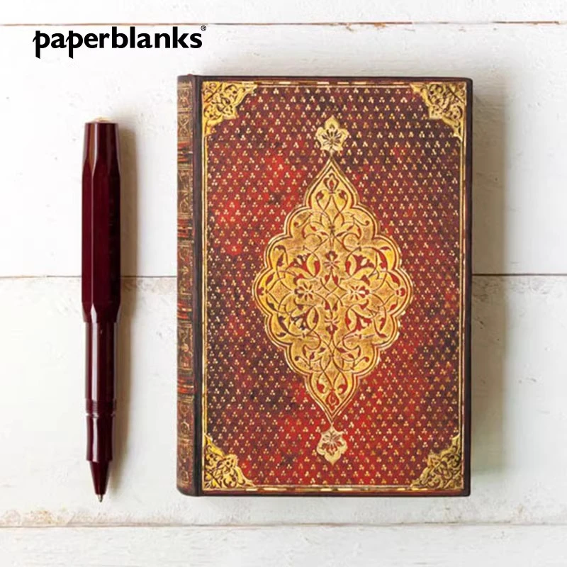 【直播专享】paperblanks金色三叶草系列笔记本本子复古奢华手账本