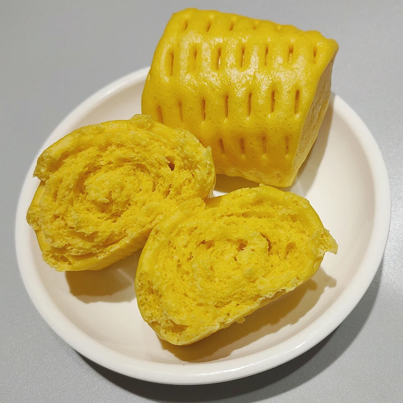 南瓜馒头手工无糖精儿童早餐速冻面点半成品加热即食早点小馒头