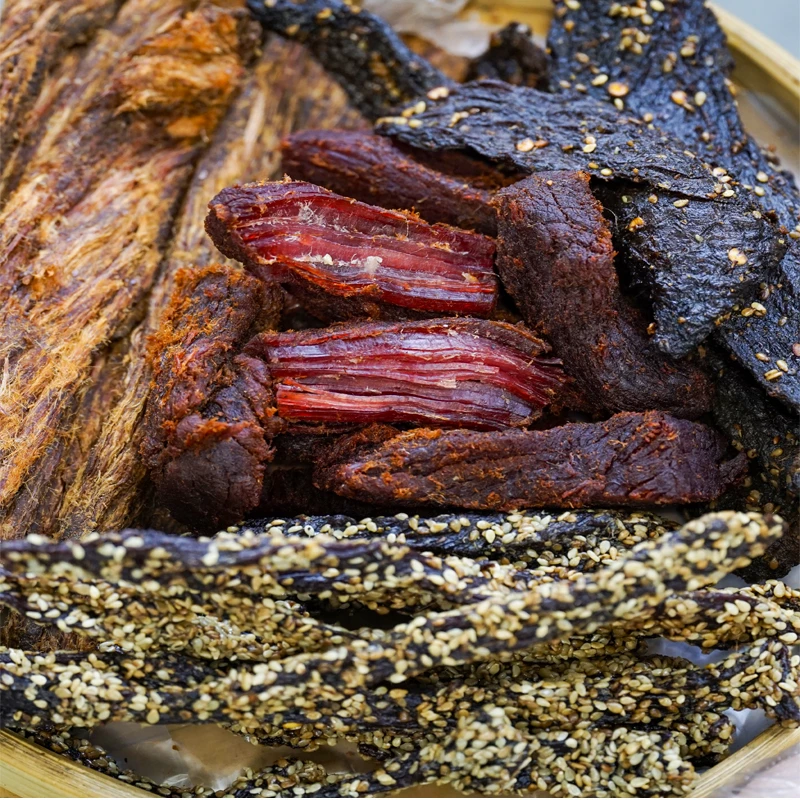 傣味营养黄牛肉干巴100g正宗德宏特产油淋火烧涮涮辣干巴小锤干巴
