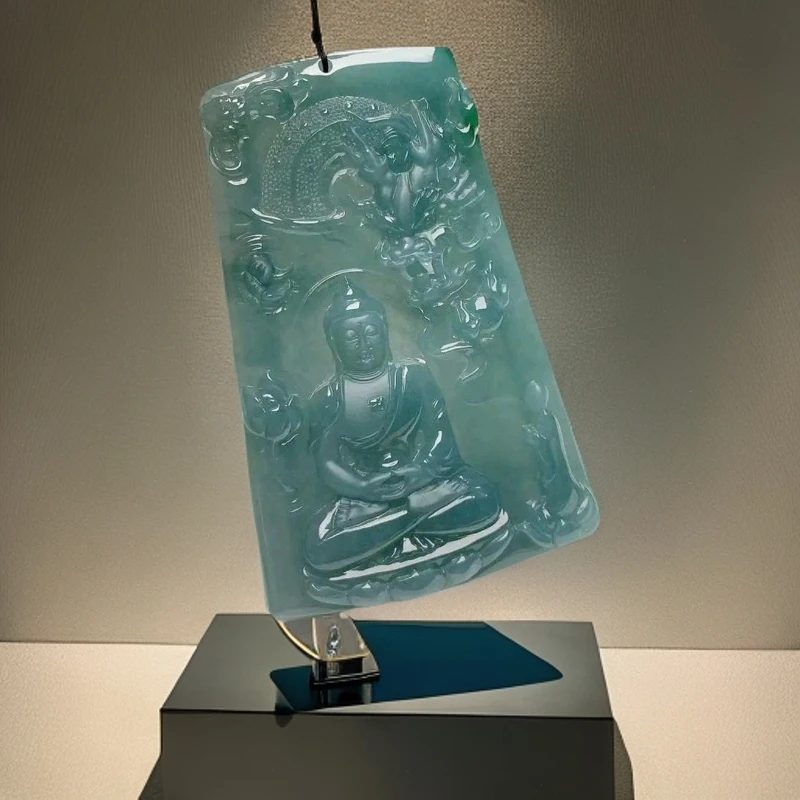 防拍链接（勿拍）翡翠A货守护神大气雕刻精雕高冰