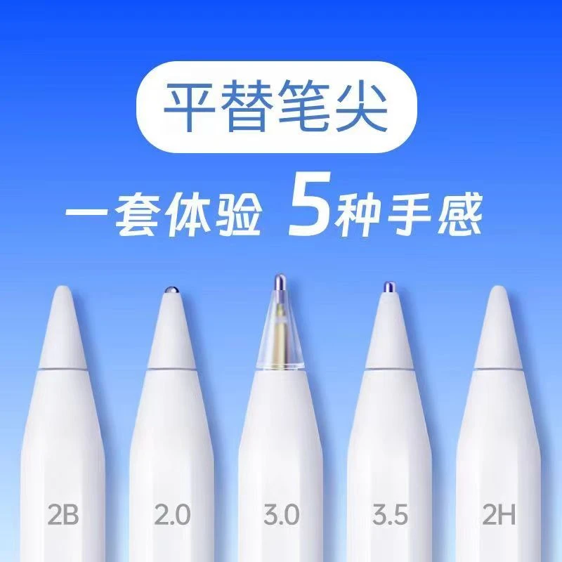 适用益博思倍思wiwu吉玛仕ipad替换静音通用笔尖头左鱼绿联透明