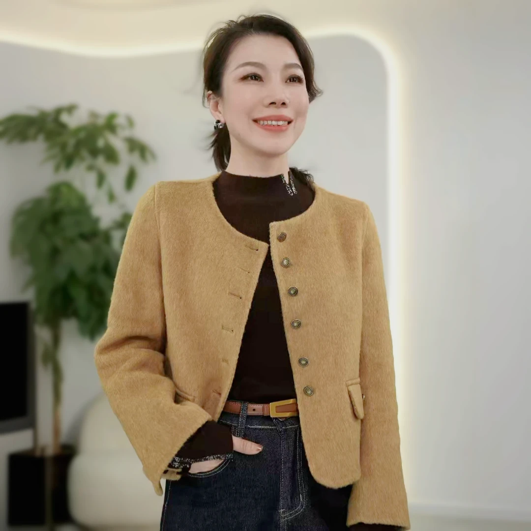 小香风双面呢外套