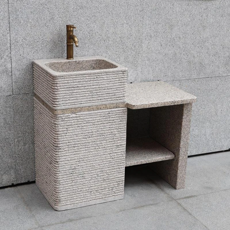 天然大理石洗手台室外庭院水池户外石头洗手盆花园水槽别墅洗菜盆