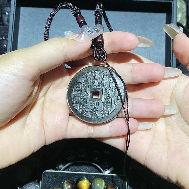 黑曜岩吊坠(不含链)未镶嵌L***?