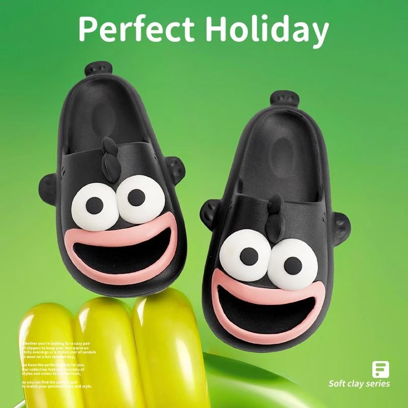 家用踩感拖鞋女士夏季新款可爱情侣搞怪丑鱼室内居家洗澡防滑凉