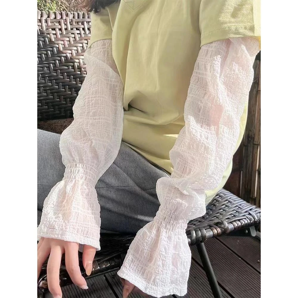 开车围巾套帽子半袖防晒冰丝袖套女款夏季2024新款手套防护袖冰袖