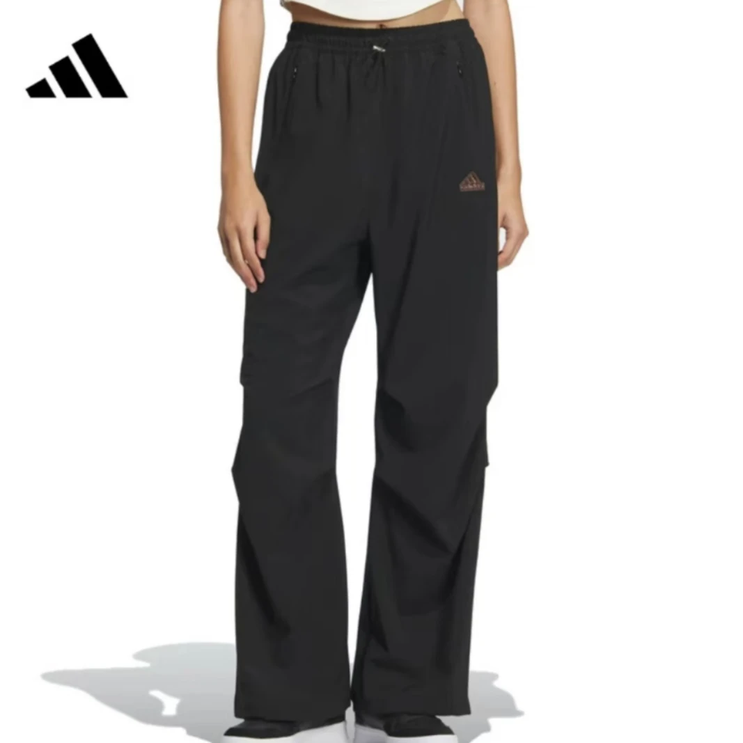 【滔搏联动】Adidas阿迪达斯2025女子夏日凉感休闲梭织长裤JJ1099