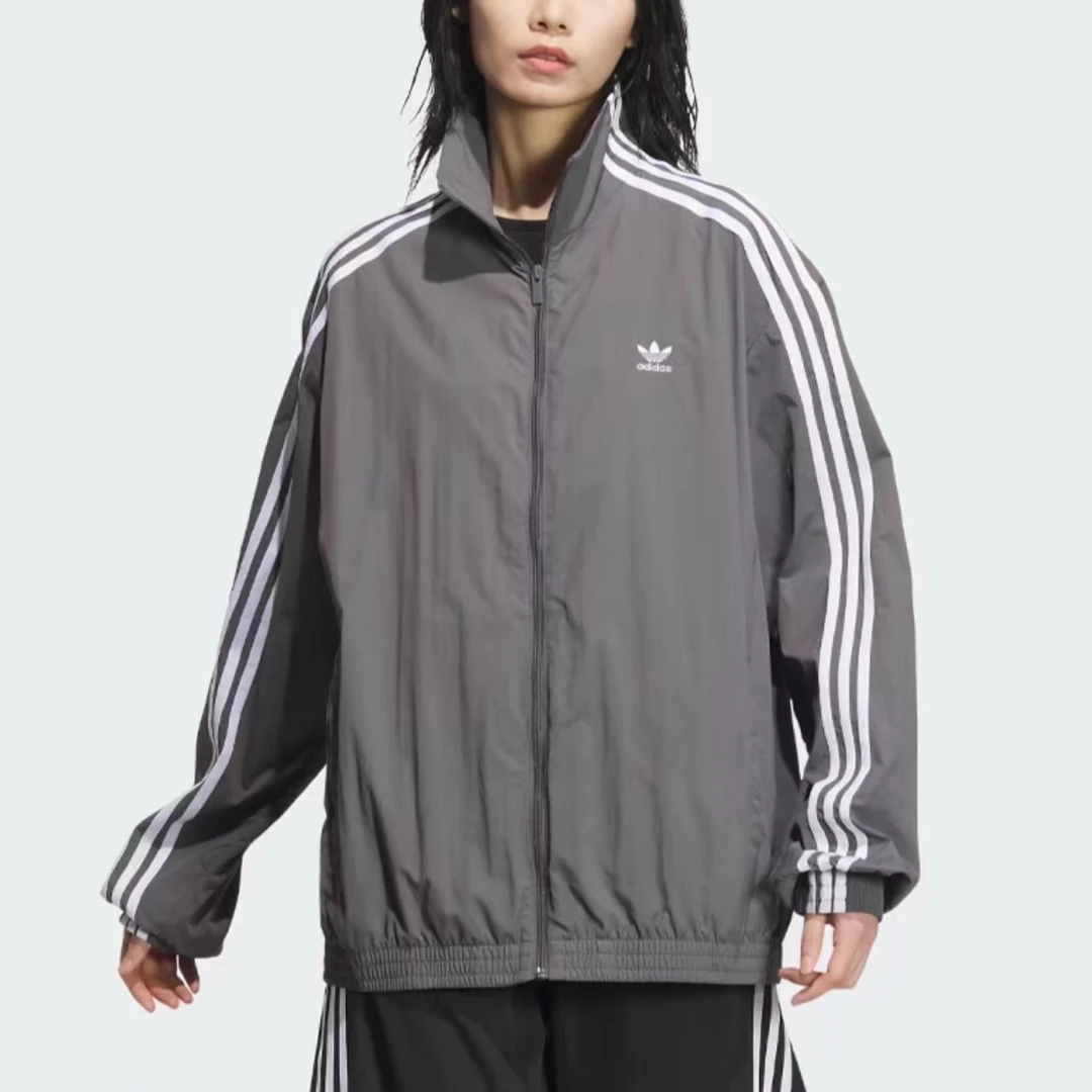 【滔搏联动】Adidas阿迪达斯女子OVSZ TRACK TOP梭织外套JJ3362