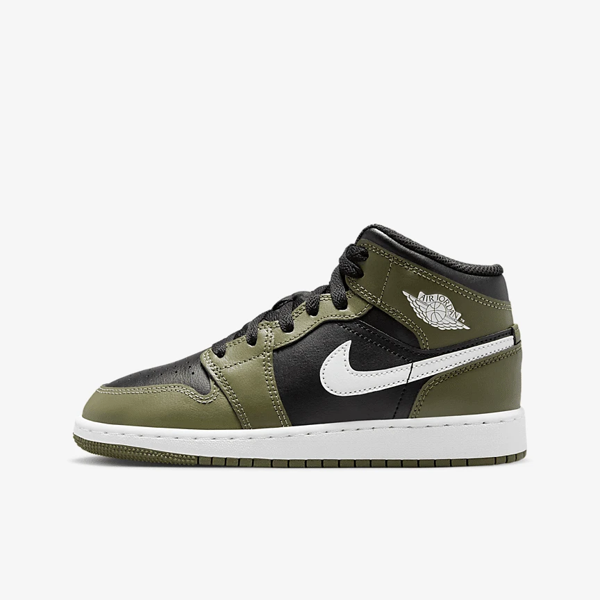 【滔搏联动】NIKE/耐克大童AIR JORDAN 1 MID (GS)运动鞋DQ8423-092