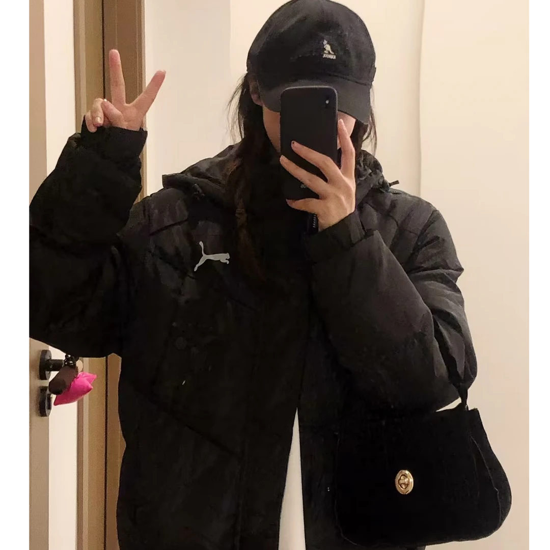 【滔搏联动】puma彪马 男女同款秋冬保暖黑色羽绒服加厚-67427701