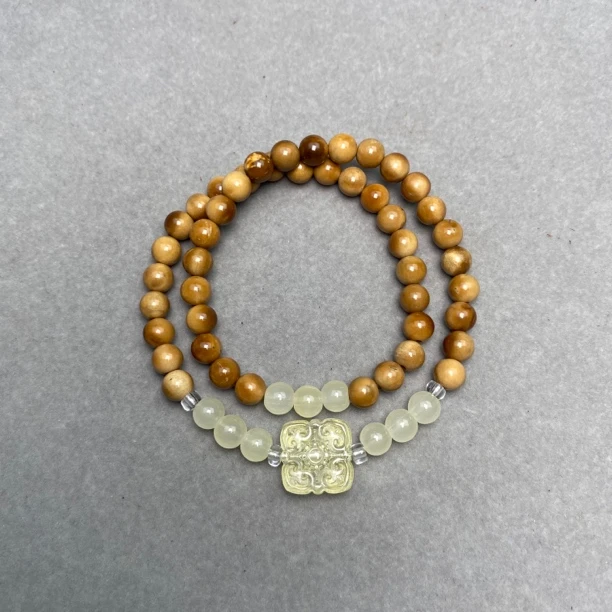 【古臻】库克手串原创DIY新中式风格手链不用盘的文玩