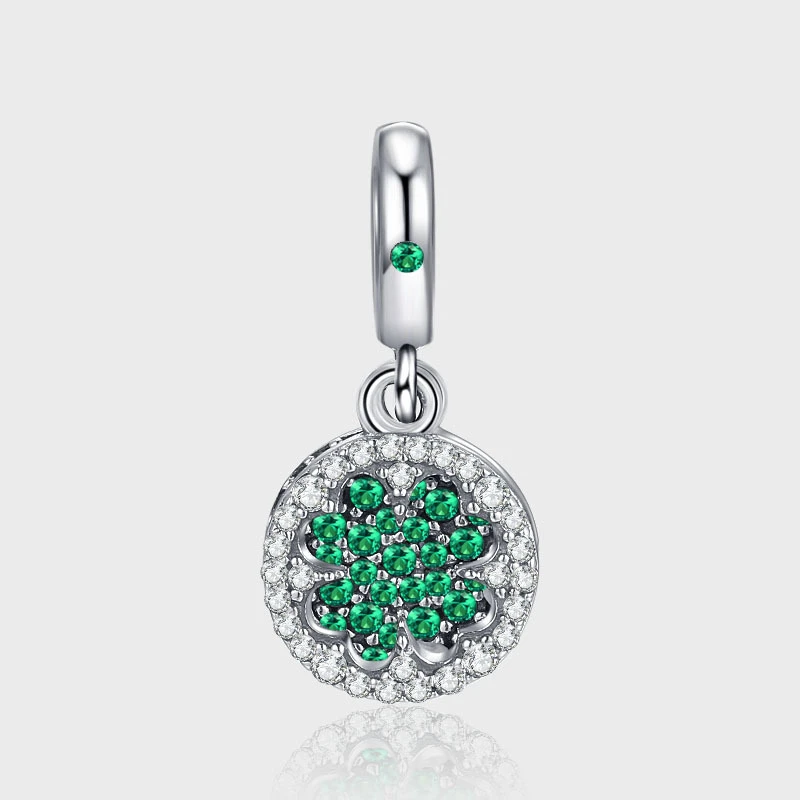 KADIPPAR/卡地派 吊坠925银合成锆石 小众风四叶草吊坠KDP1381