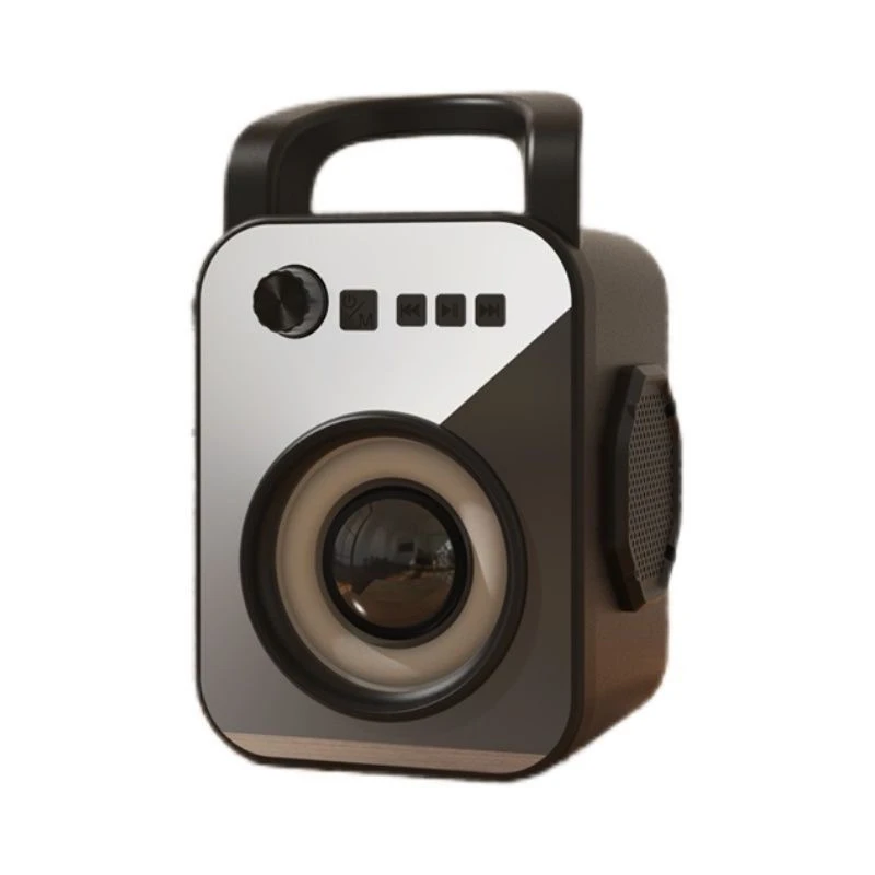 四单元喇叭蓝牙音箱便携重低音炮大音量镜面高颜值音响