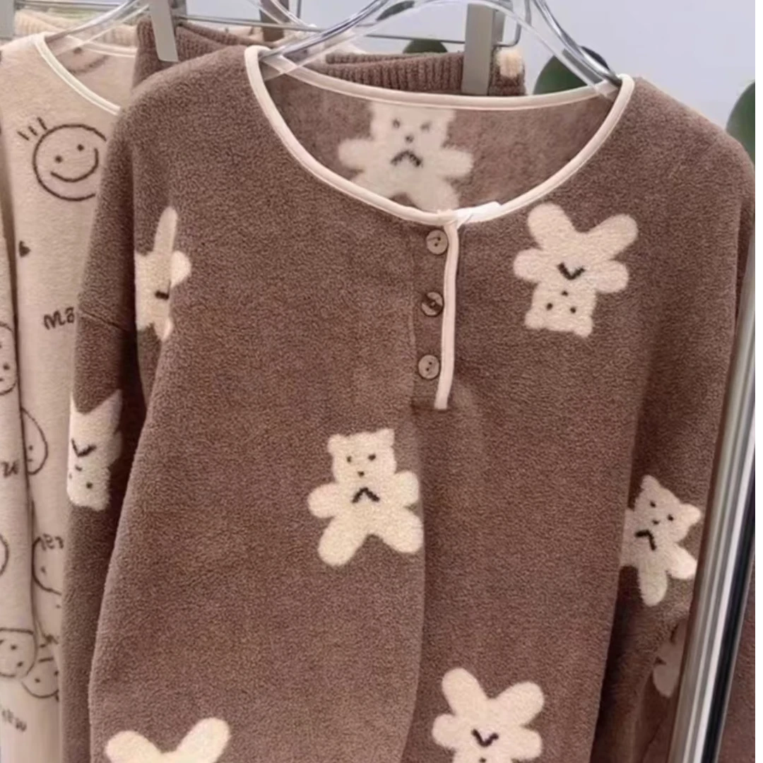 【欢姐推荐】1327时尚新款加厚舒适保暖睡衣